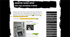 Desktop Screenshot of eccentricsleevenotes.com